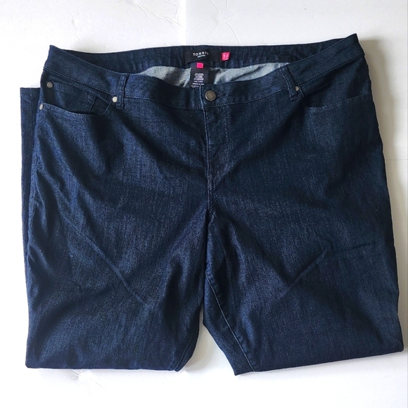 Torrid Denim Dark Blue Women's Plus Size Jeans Size 24R - Picture 1 of 5